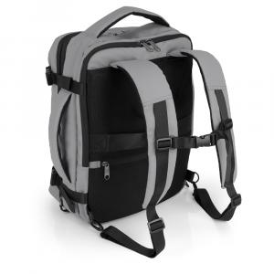 Ranac putni za low cost sa 3 odeljka 30x40x20/24 cm 24/28,8l - 1kg Canada siva