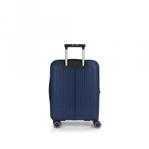 Kofer mali (kabinski) PROŠIRIVI 40x55x20/25cm Brooklyn 41,7/47,4 l-2,8 kg metalik plava