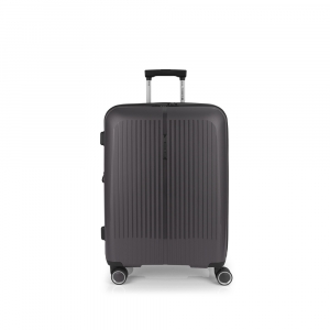 Kofer srednji PROŠIRIVI 45x65x27/30cm Brooklyn 70/77,8 l-3,4 kg Gabol metalik siva