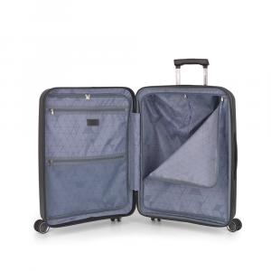 Kofer srednji PROŠIRIVI 45x65x27/30cm Brooklyn 70/77,8 l-3,4 kg metalik siva