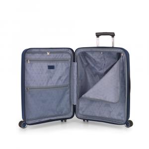 Kofer srednji PROŠIRIVI 45x65x27/30cm Brooklyn 70/77,8 l-3,4 kg metalik plava