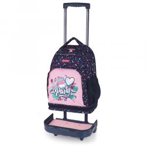 Ranac školski sa točkićima RASKLOPIV 34x46x20 cm 23 l - 1,8 kg Party