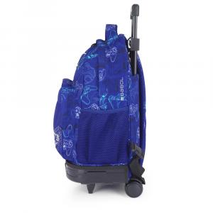 Ranac školski sa točkićima RASKLOPIV 34x46x20 cm 23 l - 1,8 kg Gaming