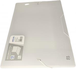 Fascikla BOX, PVC sa gumicom A4, 335x246x20mm, providna transparent