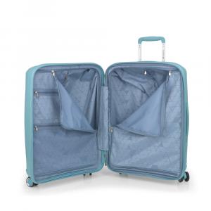 Kofer srednji PROŠIRIVI 44x64,5x28/31cm Polypropilen 72,5/80,2 l-3,3 kg Queens tirkiz