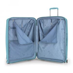 Kofer veliki PROŠIRIVI 51x75x31/34 cm cm  Polypropilen 109,6/120,2 l- 4,3 kg Queens tirkiz