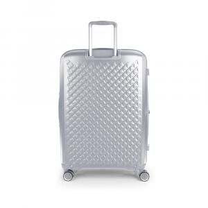 Kofer veliki PROŠIRIVI 51x75x31/34 cm cm  Polypropilen 109,6/120,2 l- 4,3 kg Queens srebrna