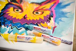 Akrilni marker E-5000 broad 5-10mm kosi vrh svetlo plava