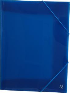 Fascikla PVC sa gumicom A4, 320x246x10mm, providna O+CO plava