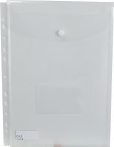 Fascikla pismo sa 11 rupa uspravna, A4, 235x318x10mm O+CO transparent