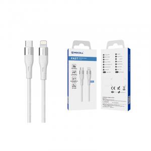 Kabl za brzo punjenje do 27W C-L, 1m Mocoll bela