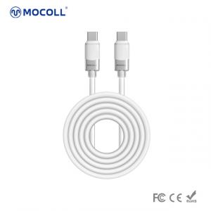 Kabl za brzo punjenje do 60W C-C, 1.5 m Mocoll bela