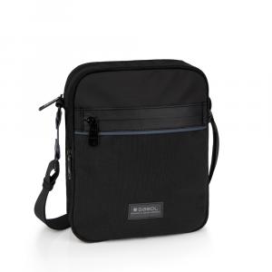 Torbica na rame muška 20x25x8 cm Darek crna