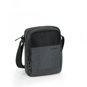 Torbica na rame muška 15x19x7 cm Liam siva