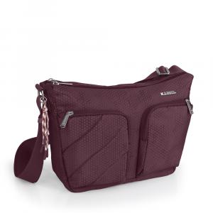 Torba na rame ženska 33x23x10 cm Aitana bordo