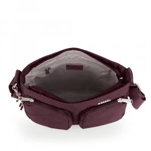 Torba na rame ženska 30x23x8 cm Aitana bordo