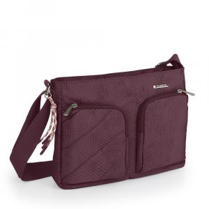 Torba na rame ženska 30x23x8 cm Aitana bordo