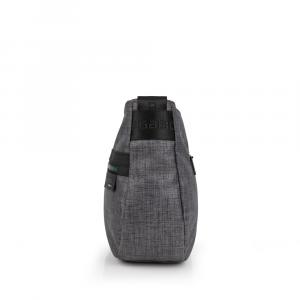 Torba na rame ženska 32x25x10 cm Shani siva