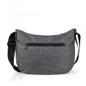Torba na rame ženska 32x25x10 cm Shani siva