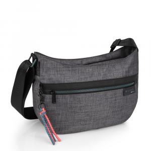 Torba na rame ženska 32x25x10 cm Shani siva