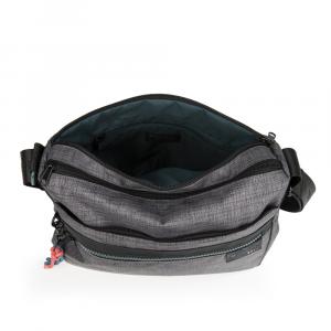 Torba na rame ženska 30x24x11 cm Shani siva