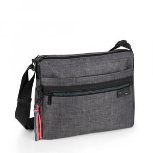 Torba na rame ženska 30x24x11 cm Shani siva