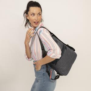 Torba na rame / ranac ženski 32x37x9 cm Shani siva