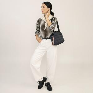 Torba na rame ženska 30x22x13 cm Hanae crna