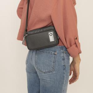 Torba na rame ženska 20x12x3 cm Judith siva