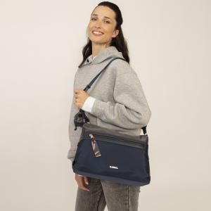 Torba na rame ženska 33x24x9 cm Luna plava