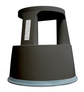 Magacinska penjalica sa točkićima do 150kg, visina 43cm crna