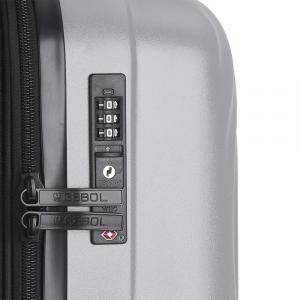 Kofer mali (kabinski) 40x55x20/24 cm polikarbonat 37/44,4l-3 kg Radar srebrna