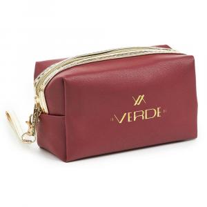 Nesese cetvrtasti sa zlatnim paspulom 0237, 18×7×10 cm bordo