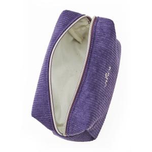 Neseser pravougaoni somotski 0288, 17×8×12 cm ljubičasta