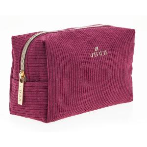Neseser pravougaoni somotski 0288, 17×8×12 cm roze