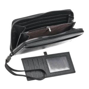 Novčanik ženski sa futrolom za vizit karte 0235, 19.5×3.5×10.5 cm crna