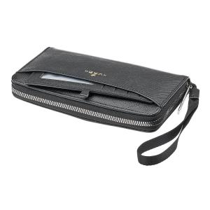 Novčanik ženski sa futrolom za vizit karte 0235, 19.5×3.5×10.5 cm crna