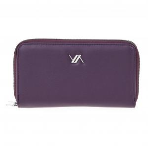 Novčanik ženski sa dva zipa 1387, 18.5×3×10 cm Verde ljubičasta