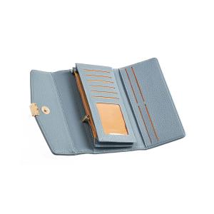 Novčanik ženski veci sa elegantnom kopcom 1432, 20×4×10 cm svetlo plava