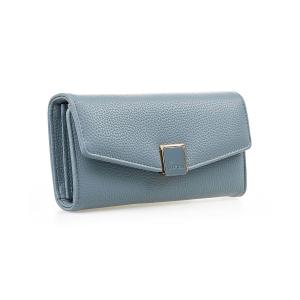 Novčanik ženski veci sa elegantnom kopcom 1432, 20×4×10 cm svetlo plava