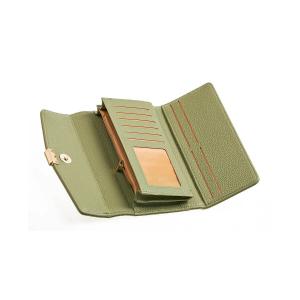 Novčanik ženski veci sa elegantnom kopcom 1432, 20×4×10 cm zelena