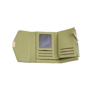 Novčanik ženski manji sa elegantnom kopcom 1433, 15×3×10.5 cm zelena