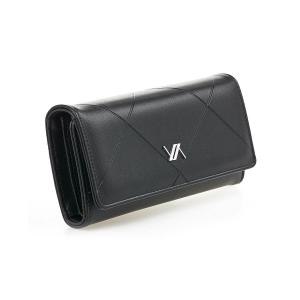 Novčanik ženski pravougaoni sa štepom 1441, 19×3.5×10cm crna