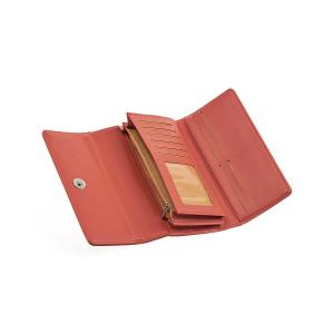 Novčanik ženski pravougaoni sa štepom 1441, 19×3.5×10 cm narandžasta