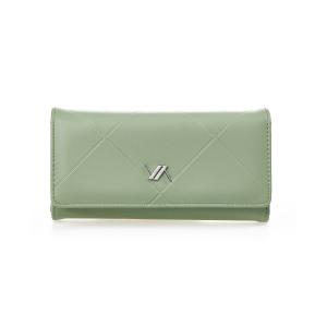 Novčanik ženski pravougaoni sa štepom 1441, 19×3.5×10 cm Verde pastelno zelena