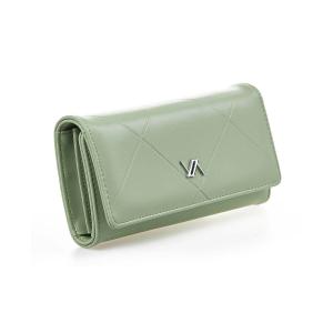 Novčanik ženski pravougaoni sa štepom 1441, 19×3.5×10 cm pastelno zelena