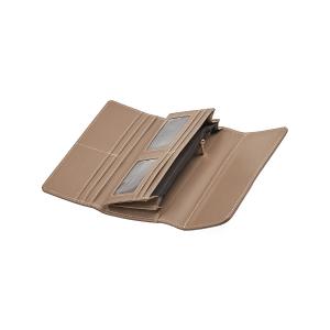 Novčanik ženski pravougaoni sa štepom 1475, 19×2×10 cm svetlo braon