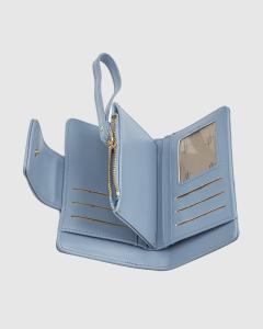 Novčanik ženski mali sa zmijskom šarom 1513, 14.5×2×10cm plava