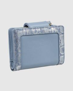 Novčanik ženski mali sa zmijskom šarom 1513, 14.5×2×10cm plava