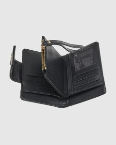 Novčanik ženski mali sa zmijskom šaraom 1513, 14,5x2x10cm crna